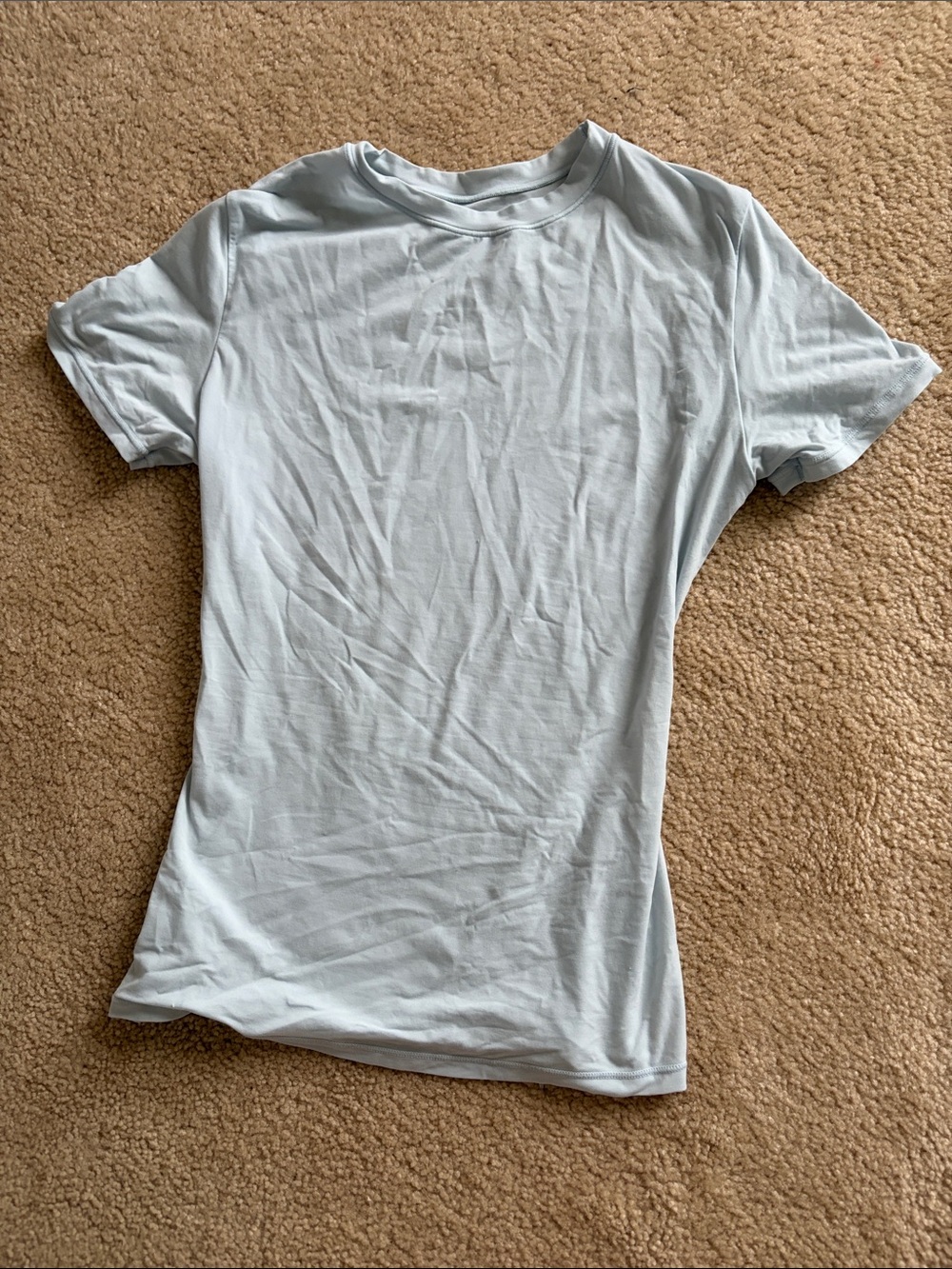 SKIMS Women's Short Sleeve Crew Tee - Pale Blue